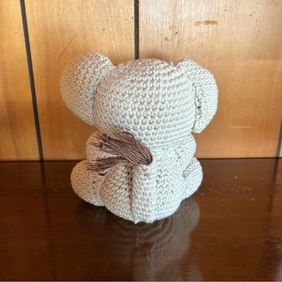 🎉HP🎉 🐘 Handmade Gray and Pink Elephant Plush 🐘 - Picture 3 of 6